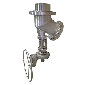 Strahman Rising Disc Valve, VR Series, is a crust breaking bottom outlet valve.